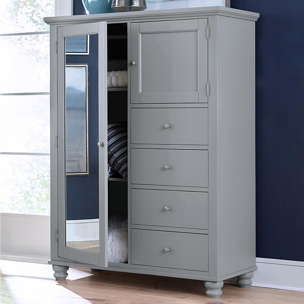 Riva Ridge Cambridge 4-Drawer Chiffarobe in Grey, , large
