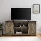 Walker Edison 58" Sliding Barn Door TV Stand in Grey Wash, , large