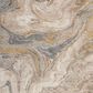 Surya Kavita Khaki, Prairie Dust, Ash and Nickel 8" Round Area Rug, , large