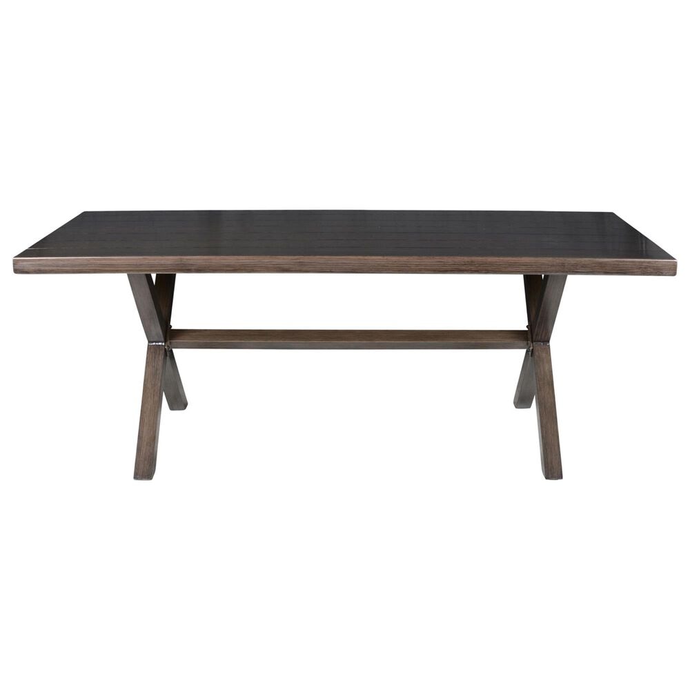 Steve Silver Co. Marina 80&quot; Rectangular Patio Dining Table in Dark Walnut, , large