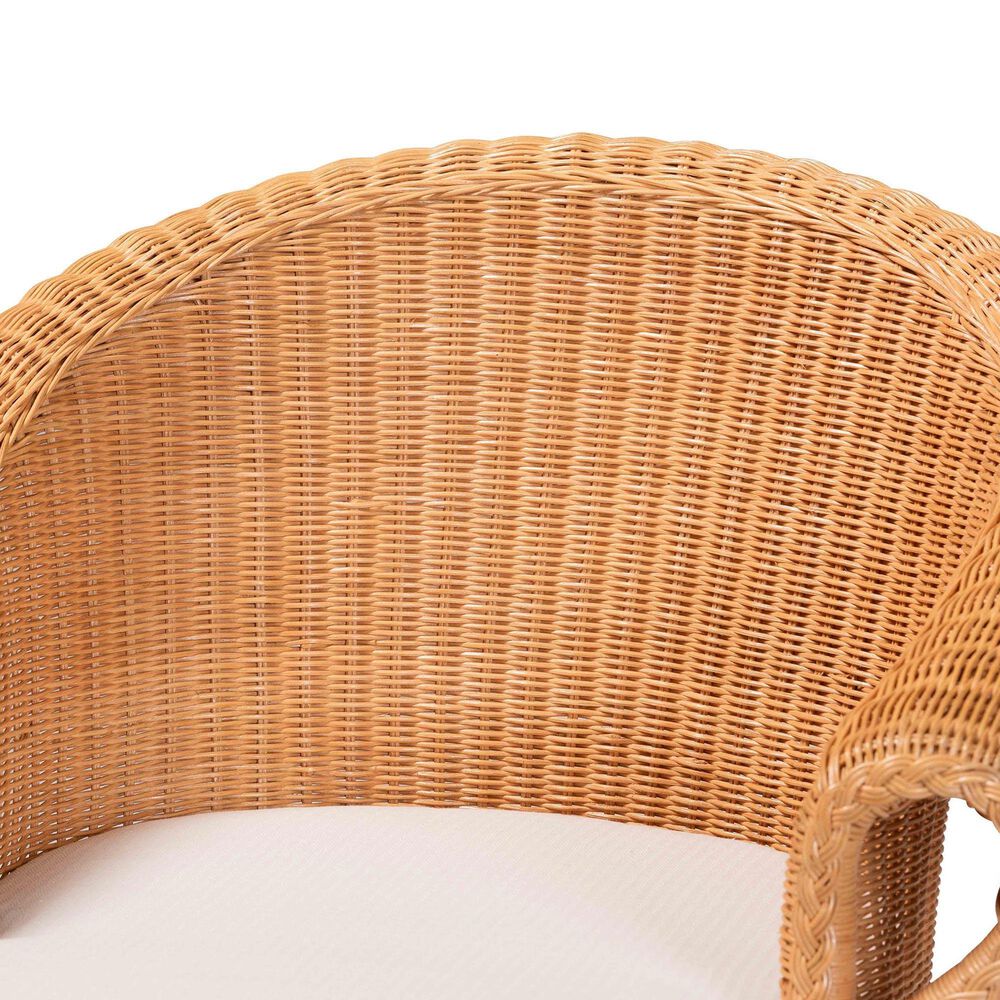 Baxton Studio Tamara Arm Chair in Light Honey, , large