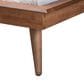 Baxton Studio Karine Twin Platform Bed Frame in Walnut Brown, , large