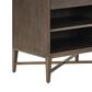 Furniture Worldwide Montclair 1-Drawer Nightstand in Medium Brown and Smoked Gold, , large