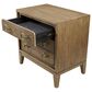 Sterling Timber Elure King Upholstered and Strap Panel Bed with Dresser and 2 Nightstands in Latte, , large