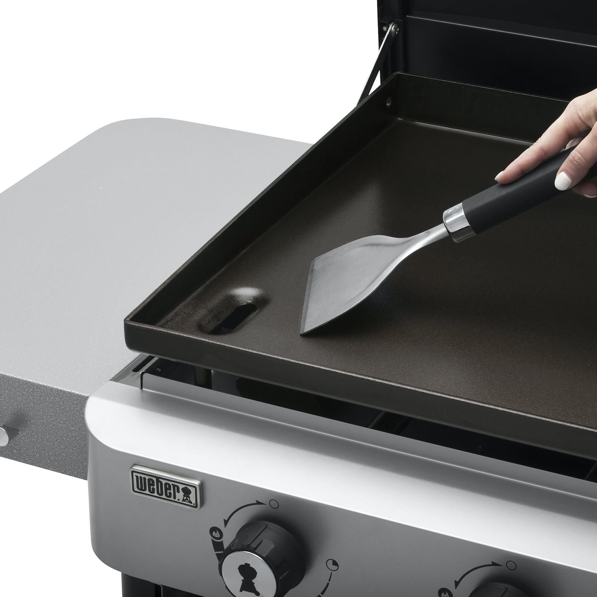 Weber 36 Liquid Propane Flat Top Griddle with Premium Grill Cover in Black NFM