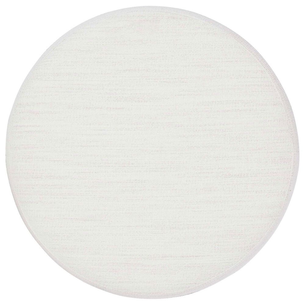Bernhardt Silhouette Ottoman in White, , large
