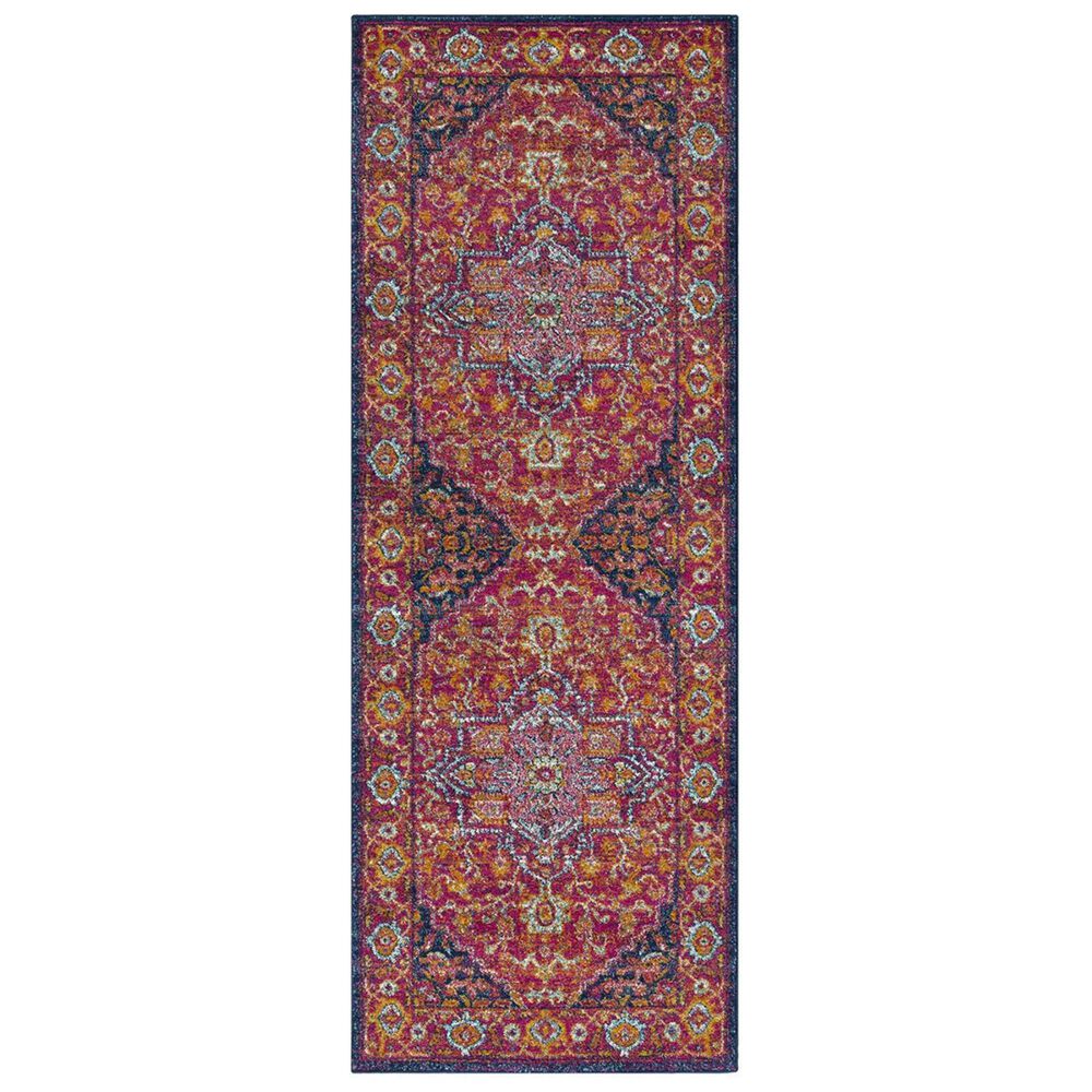 Surya Harput HAP-1009 2"7" x 12" Garnet, Blue and Saffron Runner, , large