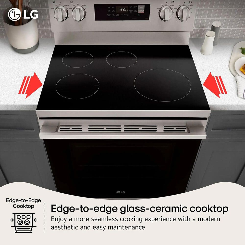 LG 6.3 Cu. Ft. Smart Electric Range in Stainless Steel, , large