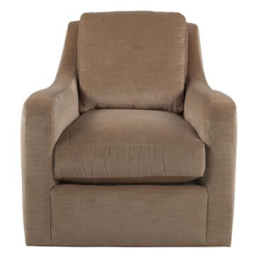 Rowe Furniture Swivel Chair in Earthtone Velvet, , large