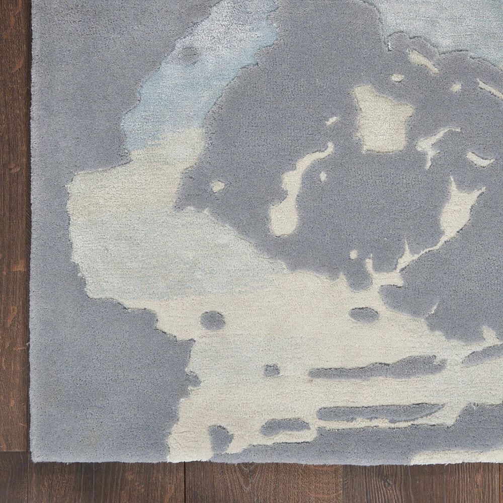 Nourison Prismatic PRS19 8&#39;7&quot; x 11&#39;6&quot; Seafoam and Silver Area Rug, , large