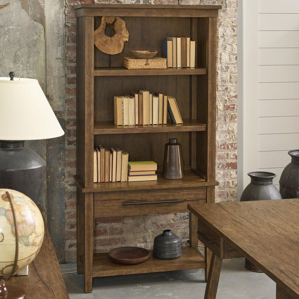 Shannon Hills Calhoun Bookcase in Whiskey Oak, , large