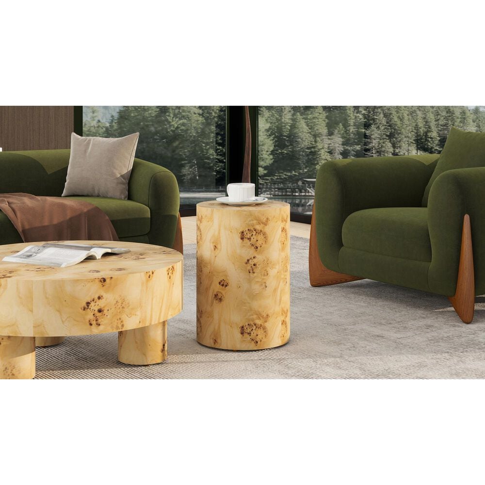Jennifer Taylor Home Nebula 22" Side Table in Warm Natural Brown, , large