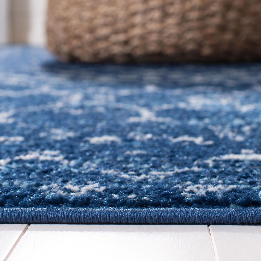 Safavieh Tulum 2&#39; x 8&#39; Blue and Ivory Runner, , large