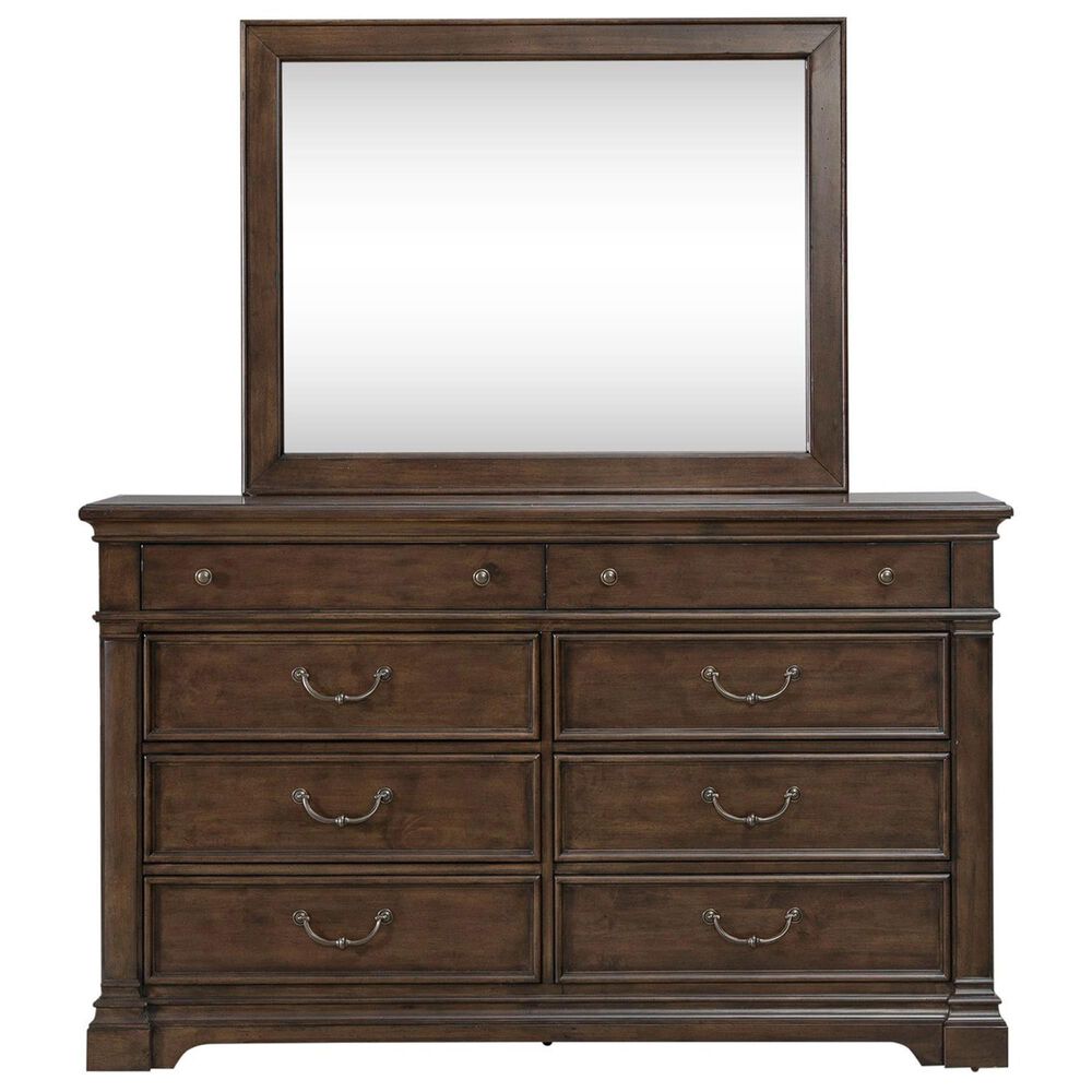 Liberty Furniture Arden Road 4-Piece King Bedroom Set in Satin Cherry, , large