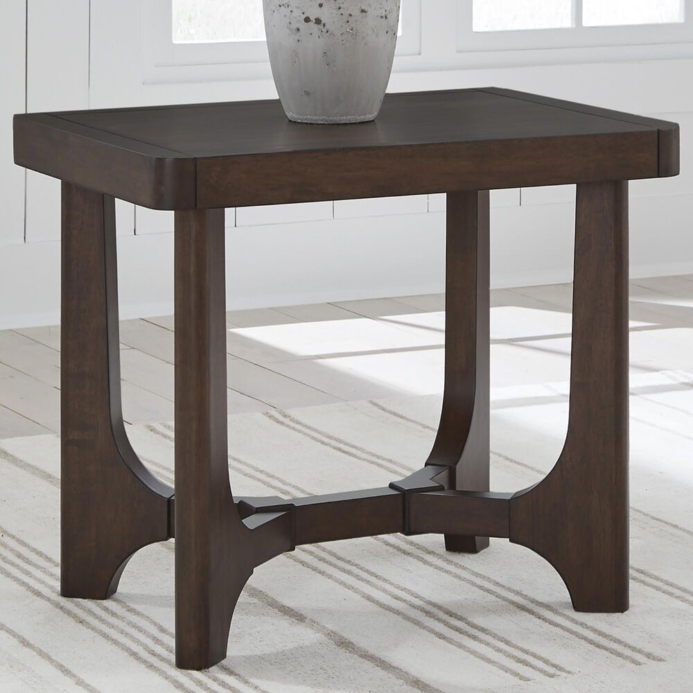 Ashley Korestone End Table in Dark Brown, , large