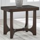 Ashley Korestone End Table in Dark Brown, , large