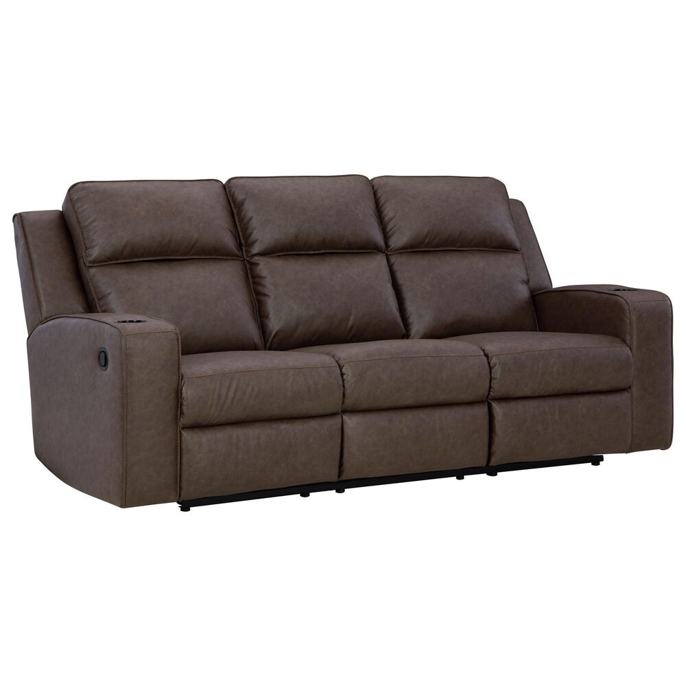 Ashley Lavenhorne Manual Sofa in Umber, , large