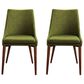 Valor Living Palmer Side Chair with Green Cushion (Set of 2), , large
