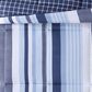 Pem America Mason Stripe 4-Piece Full Comforter Set in Blue, , large