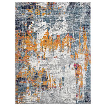 Amer Rugs Montana 2" x 3" Orange and Blue Area Rug, , large