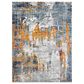 Amer Rugs Montana 2" x 3" Orange and Blue Area Rug, , large