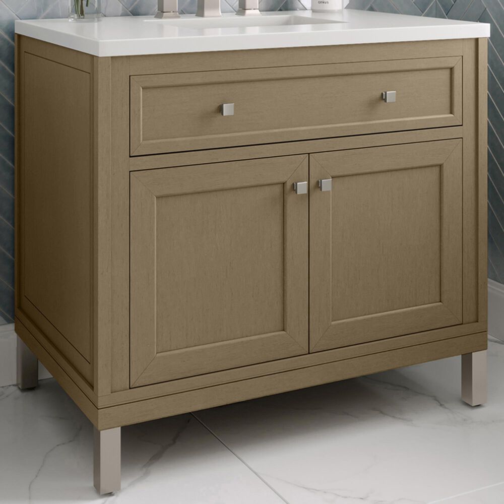 James Martin Vanities Chicago 36" Single Bathroom Vanity Cabinet in Walnut Whisper, , large