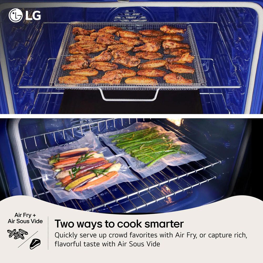 LG 6.9 Cu. Ft. Smart Gas Double Oven Freestanding Range in Stainless Steel, , large