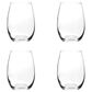 Gibson Home Barrow 4-Piece 19 Oz Stemless Wine Glass Set in Clear, , large
