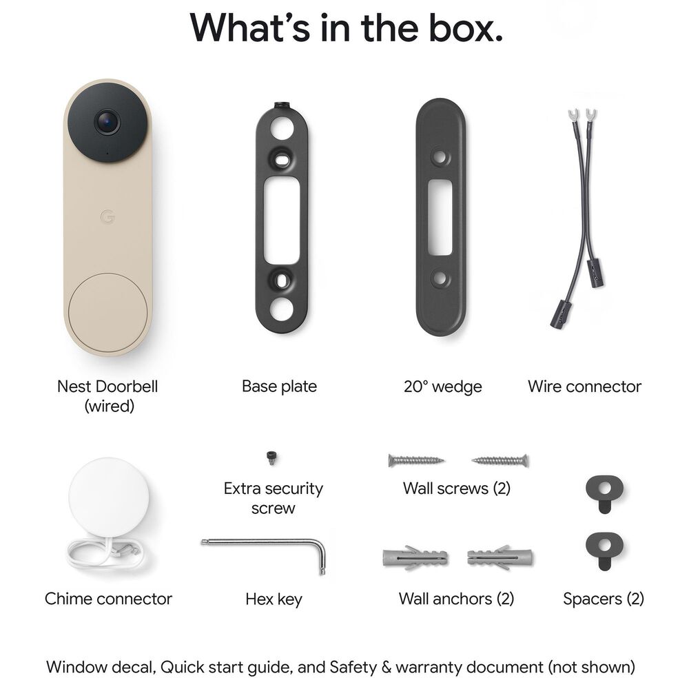 Google Nest Smart Doorbell Camera in Linen (3rd Gen), , large