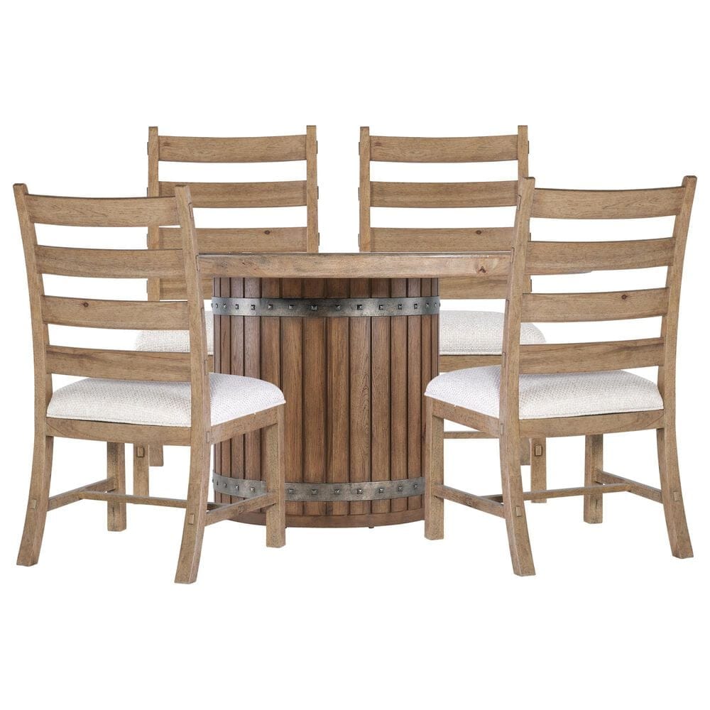 Hooker Furniture Vineyard 5-Piece Dining Set in Brown, , large