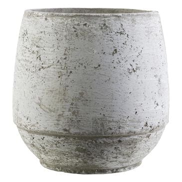 Surya Rome Cement Pot  in Light Gray, Ivory -  10.2""H, , large