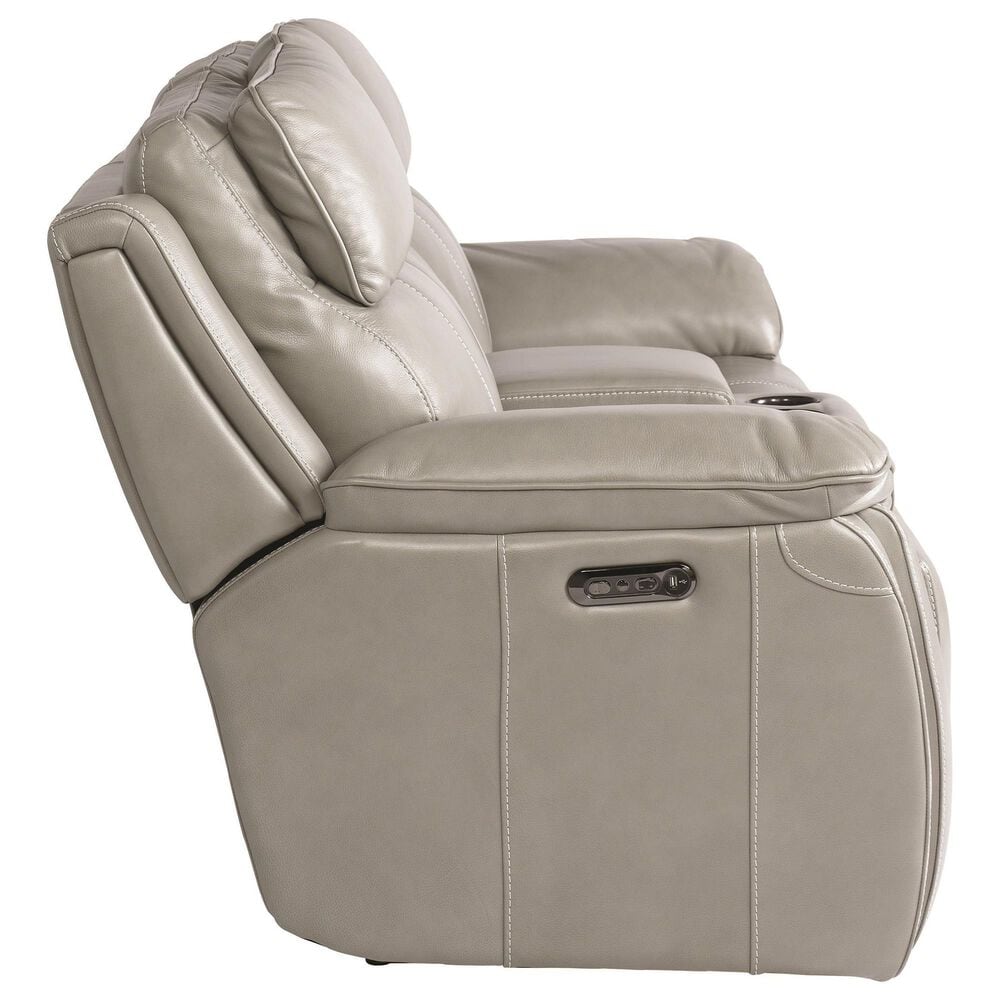 Bassett Levitate Power Reclining Console Loveseat in Nickel, , large