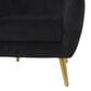 Maple and Jade Accent Chair with Tapered Gold Legs in Black, , large