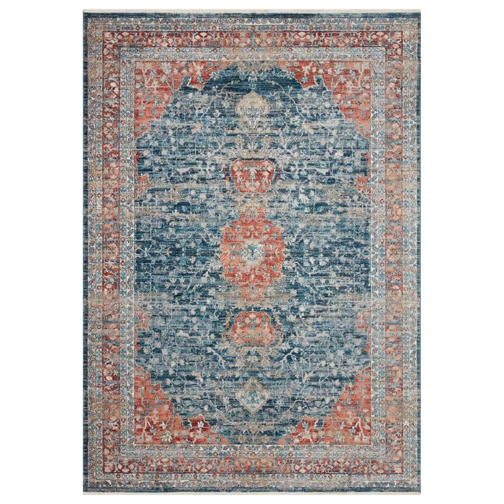 Magnolia Home Elise ELI-05 2"8" x 4" Navy and Red Area Rug, , large