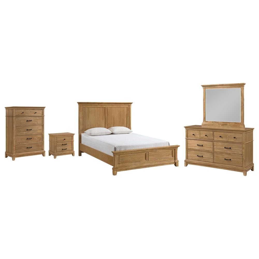 New Heritage Design Sunstone 5-Piece Queen Bedroom Set in Honey, , large