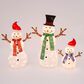 The Gerson Company 3-Piece UL Electric Lighted Holiday Snowman Family Set in Assort, , large