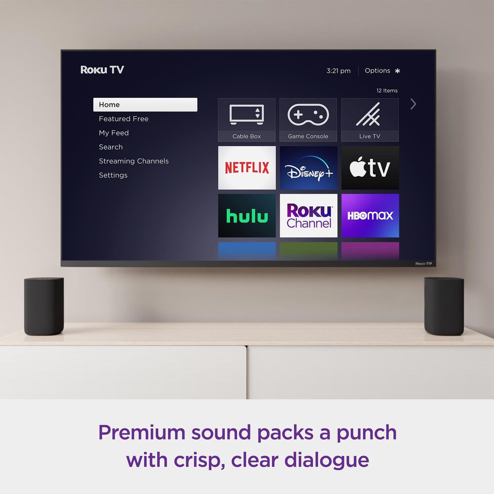 Roku Wireless Speakers Pair &#40;for Roku Streambars or Roku TV&#41;, , large