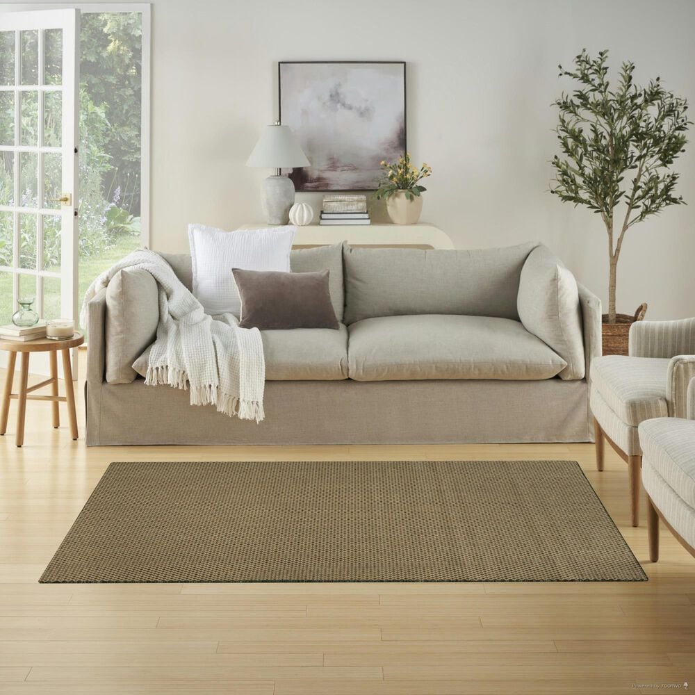 Nourison Courtyard Green 4&#39; x 6&#39; Indoor/Outdoor Area Rug, , large
