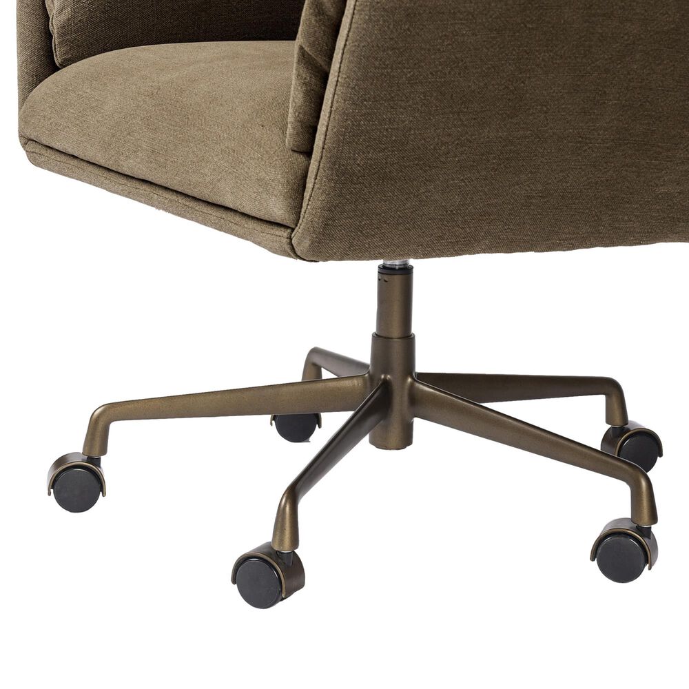 Four Hands Salerno Desk Chair in Antique Brass, , large