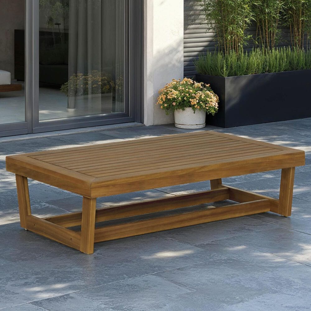 Linon Home Decor Silbury Cocktail Table in Natural, , large