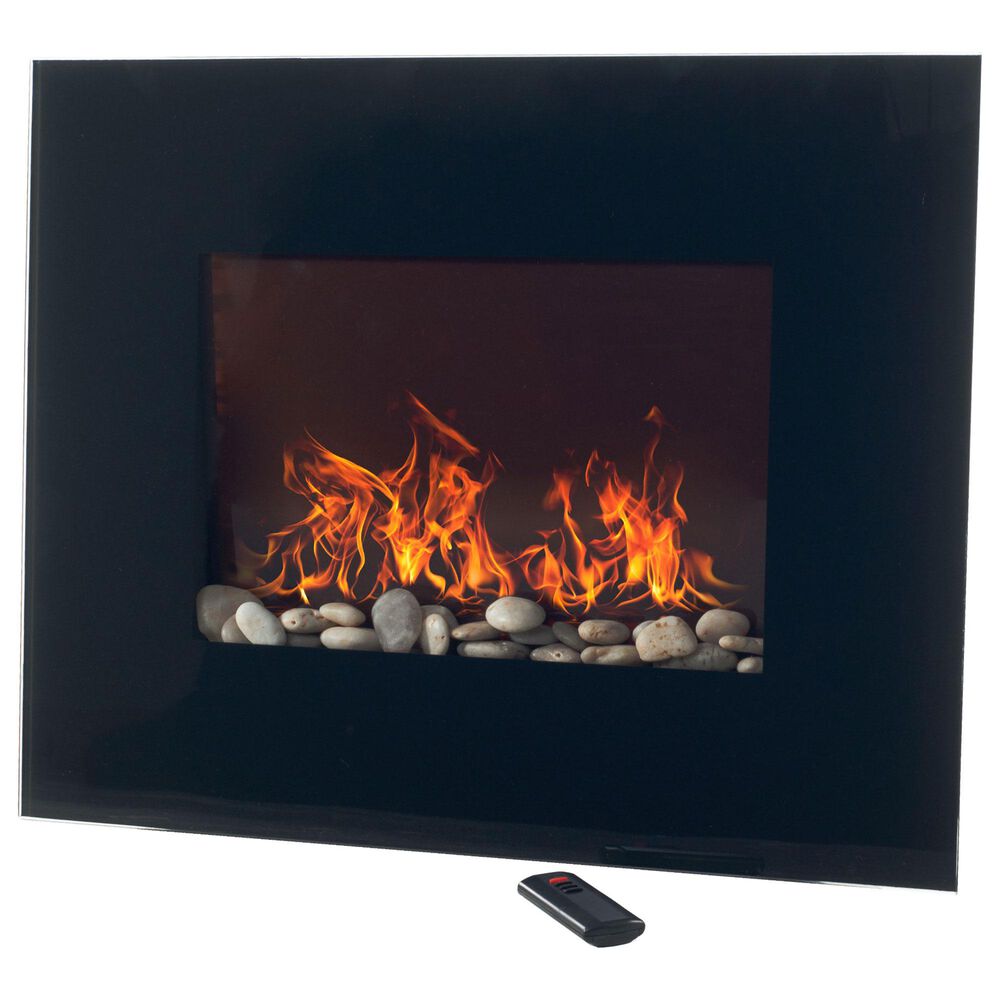 Timberlake Northwest Electric Fireplace with Wall Mount in Black Finish