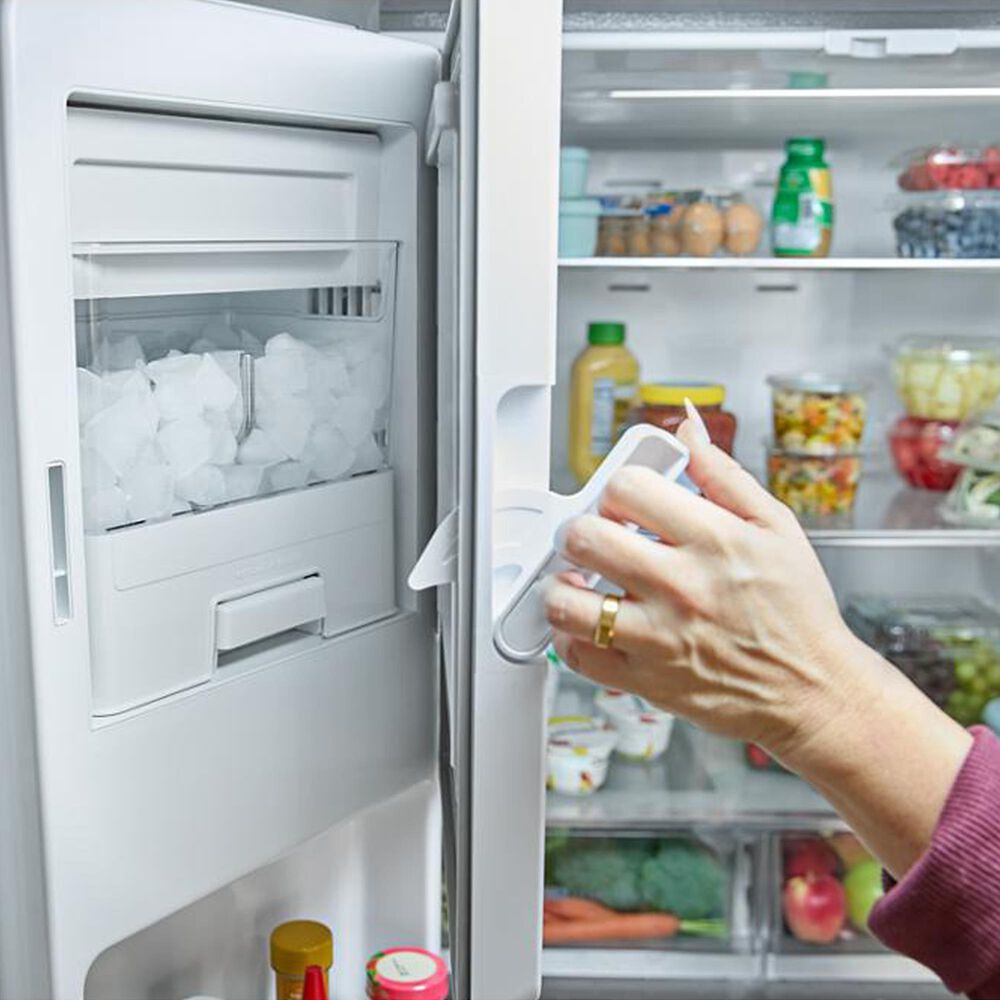 Whirlpool 29.58 Cu. Ft. French Door Refrigerator with In-Door Water and Ice Maker in Fingerprint Resistant Black Stainless Steel, , large