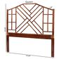 Baxton Studio Kachiri Queen Slat Headboard in Marbled Tortoise Brown and Mahogany Brown, , large