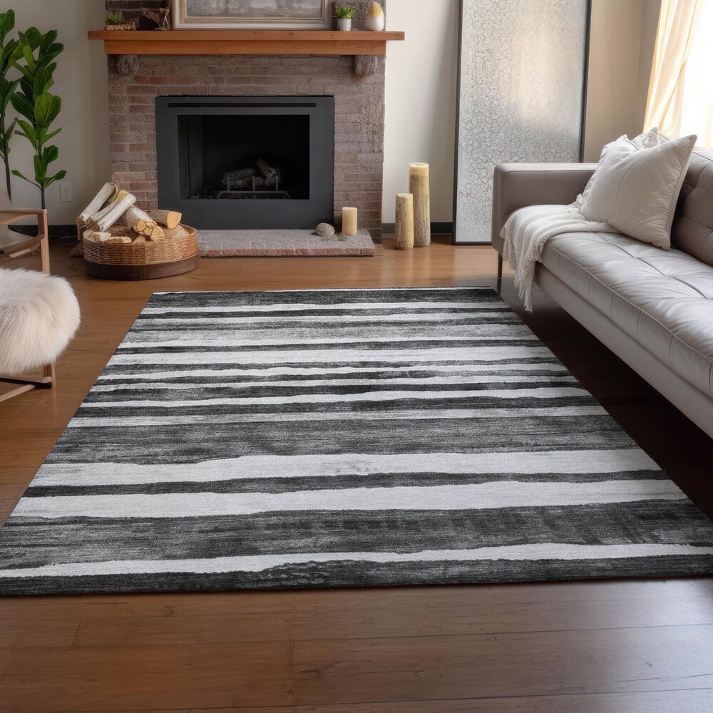 Dalyn Rug Company Neo NO16 10&#39; x 14&#39; Charcoal Area Rug, , large