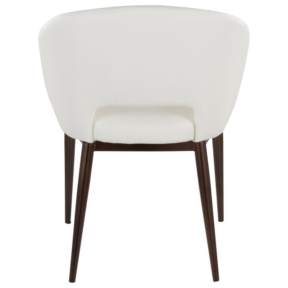 Lumisource Renee Arm Chair with White Cushion in Copper, , large