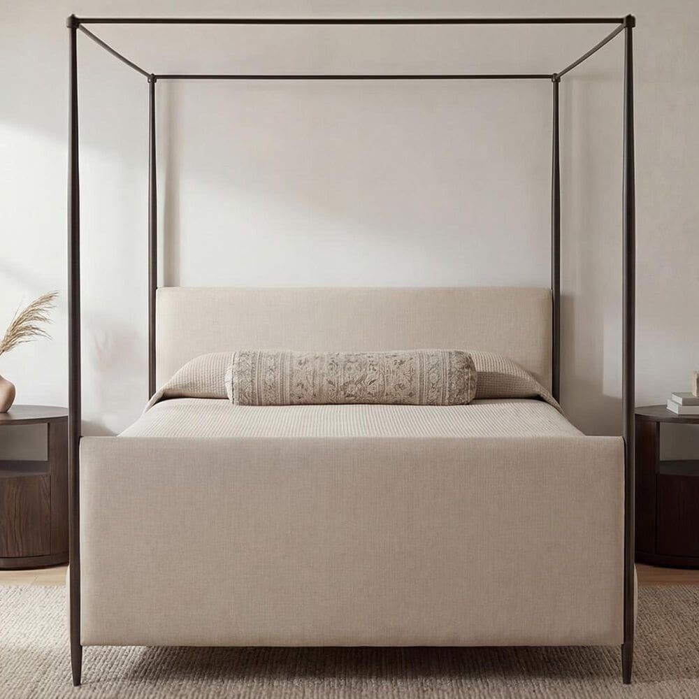 CityLine Viola King Canopy Bed in Beige, , large