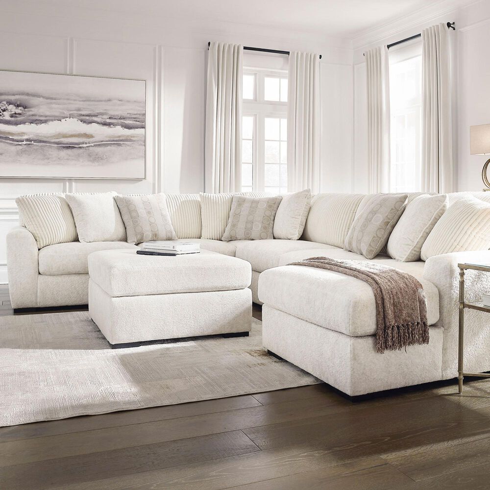 Ashley Chessington Oversized Accent Ottoman in Ivory, , large