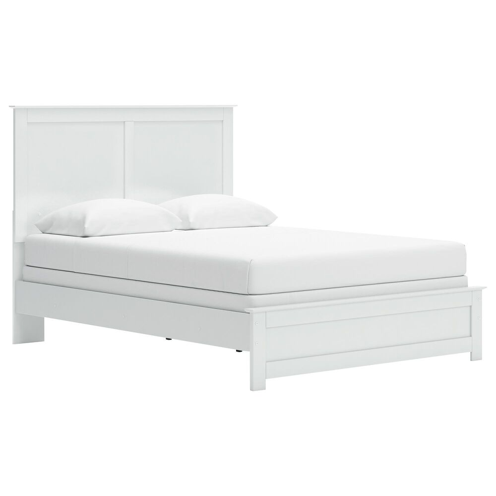 Ashley Bostwick Shoals 5-Piece Queen Panel Bedroom Set in White, , large