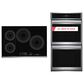 Frigidaire Gallery Gallery 2-Piece Kitchen Package with Stainless Steel 27" Double Electric Wall Oven and Black 30" Induction Cooktop, , large