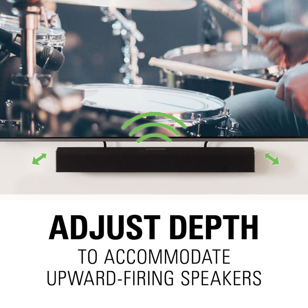 Sanus Advanced Tilt 4D Premium TV Wall Mount for 42&quot; - 90&quot; TVs with Soundbar Mount in Black, , large